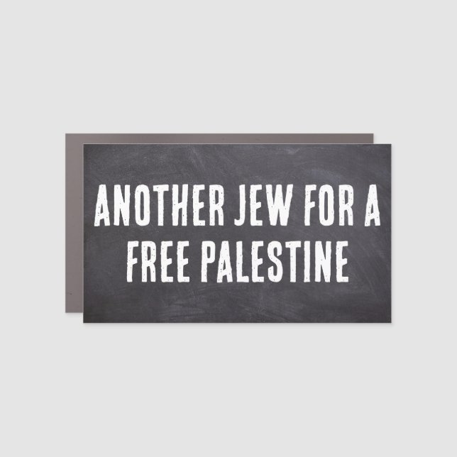 Jews for Palestine Car Magnet (Front)