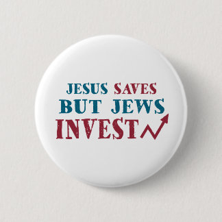 Jews Invest - Jewish finance humor Pinback Button