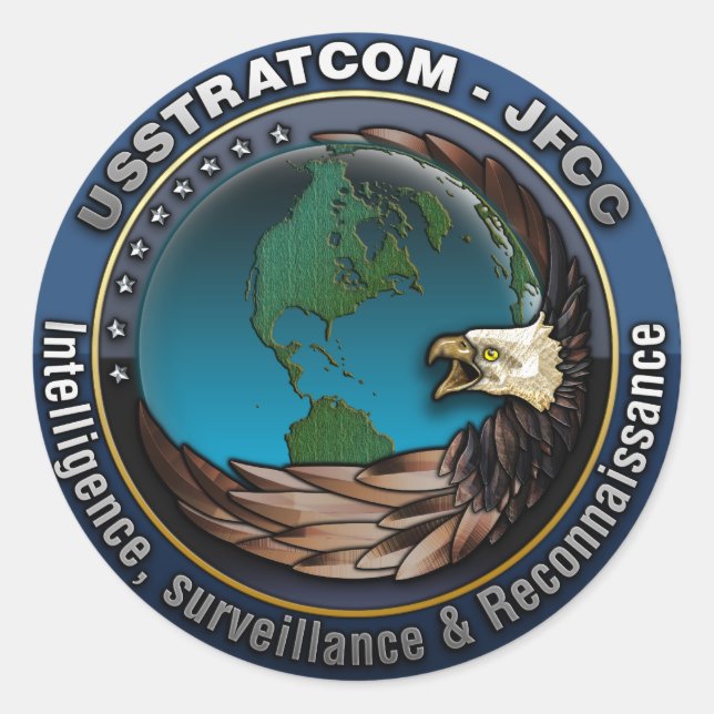 JFCC Intelligence, Surveillance & Reconnaissance Classic Round Sticker (Front)