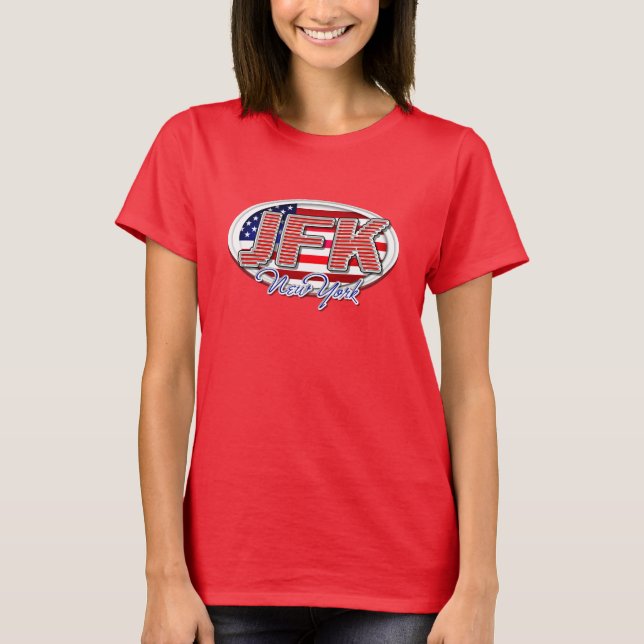 JFK Airport Code T-Shirt (Front)