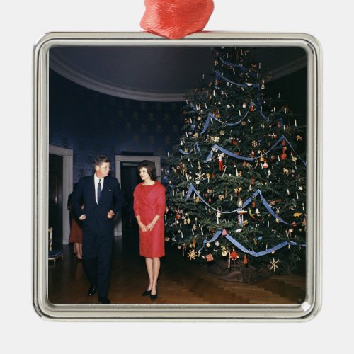 JFK And Jacqueline Kennedy Christmas Ornament