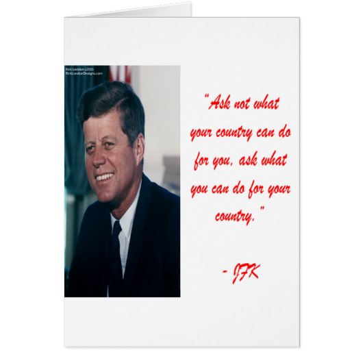 JFK & Ask Not Quote Cards (Front)