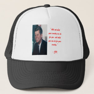 JFK & Ask Not Quote Trucker Hat