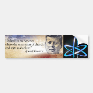 JFK Church State Bumper Sticker
