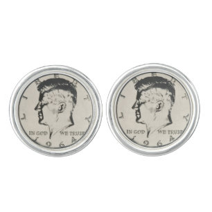 JFK Commemorative Half Dollar Cufflinks