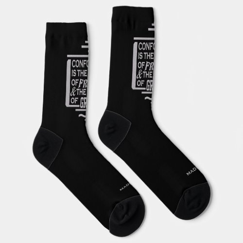 JFK Conformity Quote custom name Socks