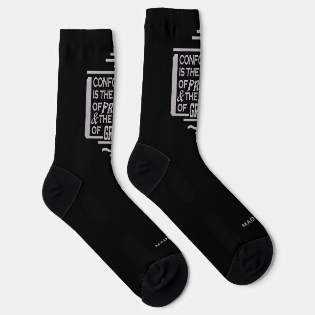 JFK Conformity Quote custom name Socks (Right)