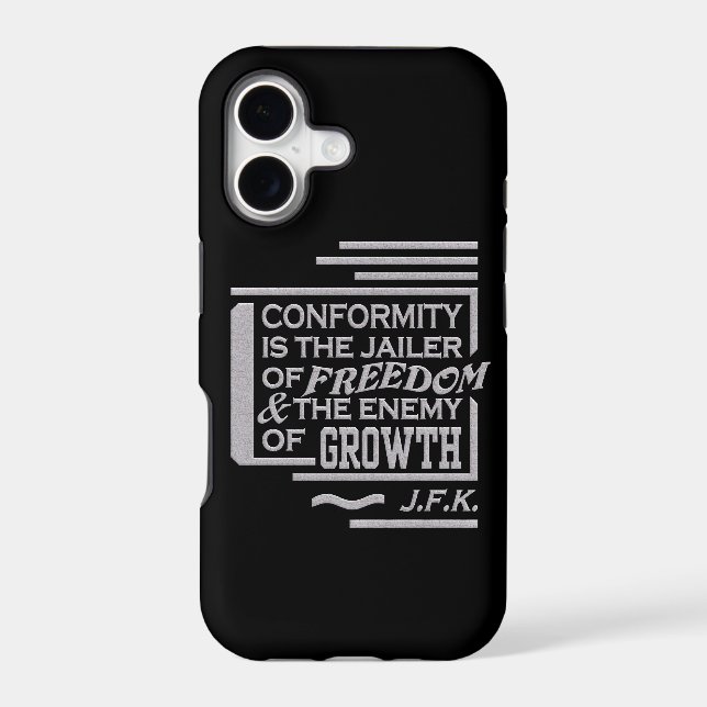 JFK Conformity Quote iPhone 5 Case-Mate, customize Case (Back)