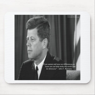 JFK Difference/Diversity Quote Mouse Pad