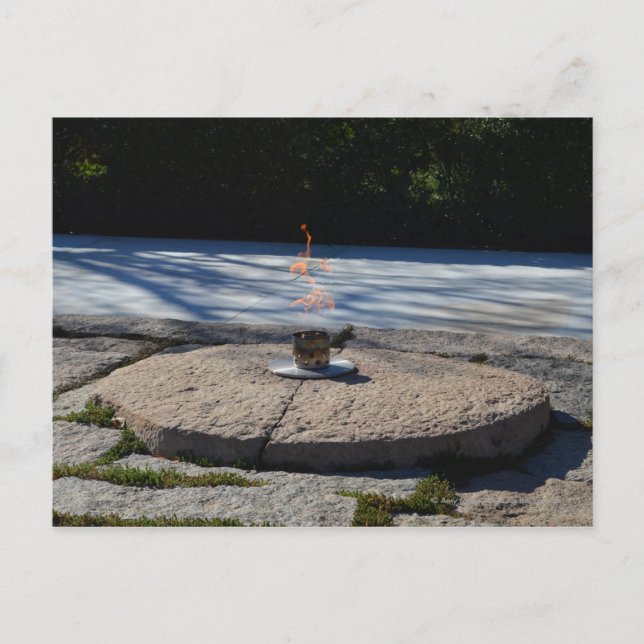 JFK Eternal Flame Postcard (Front)