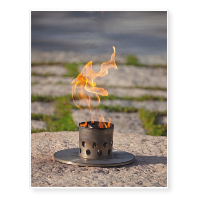 JFK Eternal Flame Temporary Tattoos (Front)
