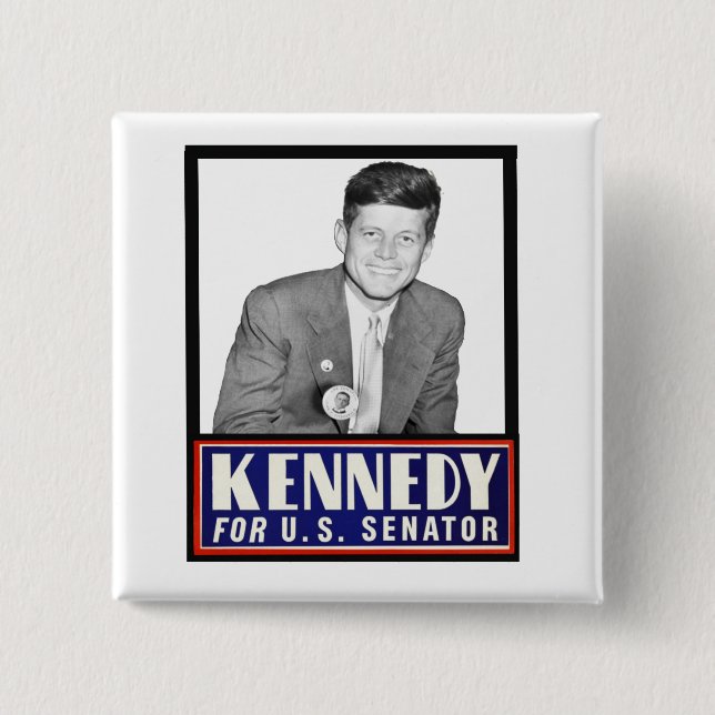 JFK for U.S. Senator Button (Front)