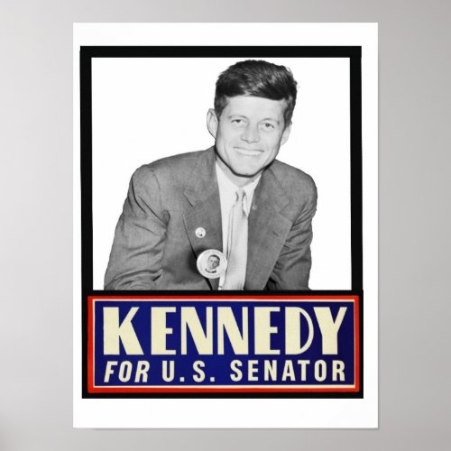 JFK  for US Senator Poster