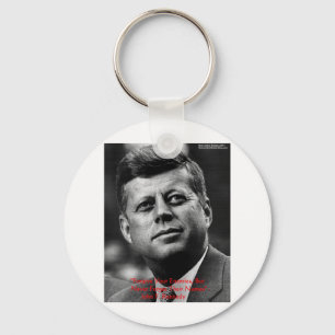 JFK "Forgive Not Forget" Wisdom Quote Gifts & Card Keychain