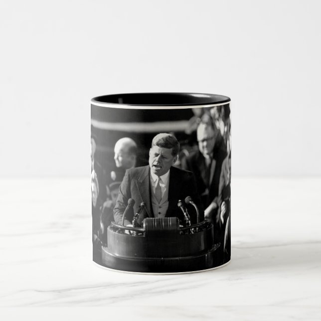 JFK Inauguaration Two-Tone Coffee Mug (Center)