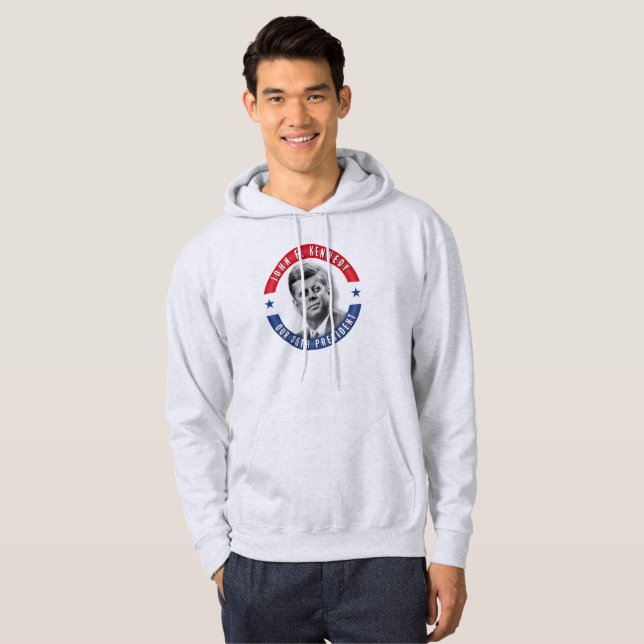 JFK John F. Kennedy 35th President POTUS Memorial Hoodie (Front Full)
