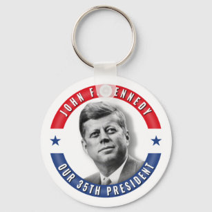 JFK John F. Kennedy 35th President POTUS Memorial Keychain