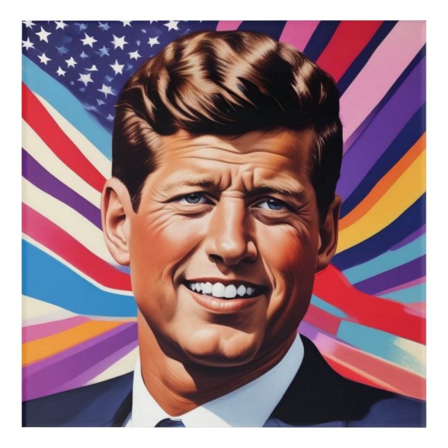 JFK John F. Kennedy Motivational Inspiration Acrylic Print (Front)