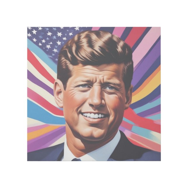 JFK John F. Kennedy Motivational Inspiration Gallery Wrap (Front)