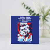 JFK John F. Kennedy Quote Motivational Inspiration (Standing Front)