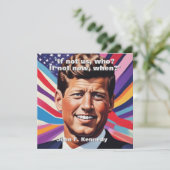 JFK John F. Kennedy Quote Motivational Inspiration (Standing Front)
