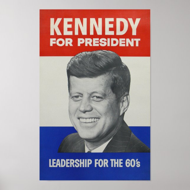 JFK - John Kennedy for President 🇺🇸  Poster (Front)