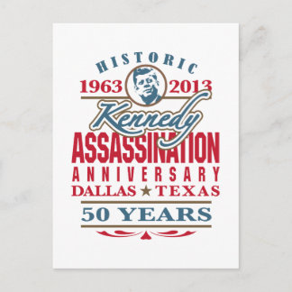JFK Kennedy Assassination Anniversary 1963 - 2013 Postcard