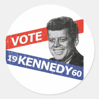 JFK Kennedy Election Classic Round Sticker