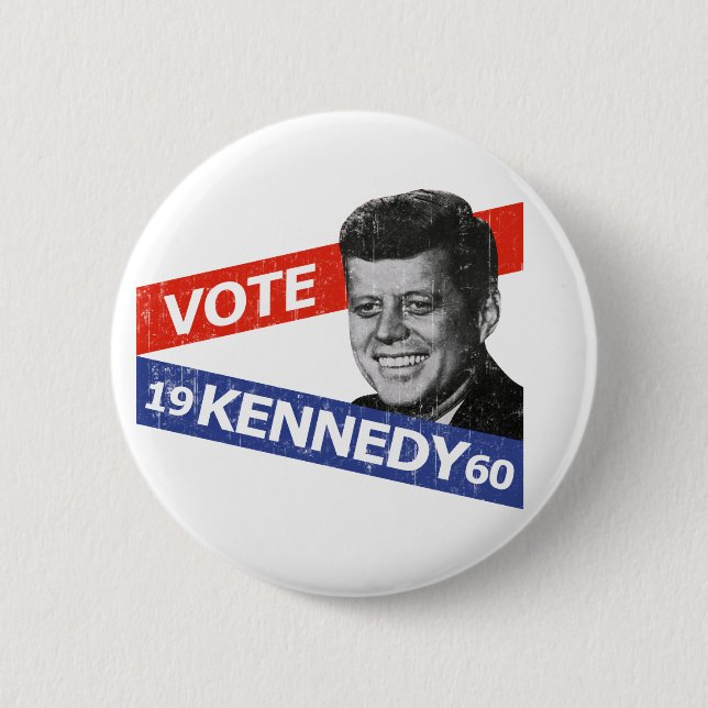 JFK Kennedy Election Pinback Button (Front)