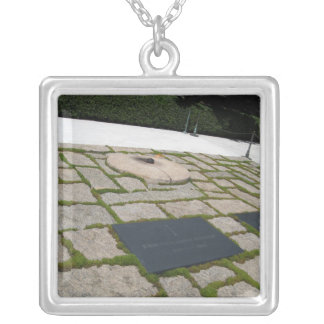 JFK Memorial Silver Plated Necklace