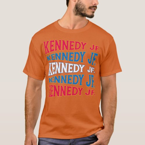 JFK NATIONAL TEXT ART USA KENNEDY T_Shirt