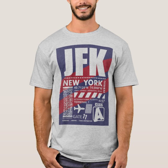 JFK New York Airport T-Shirt (Front)