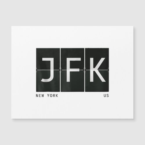 JFK New York Retro Airport Code Design World Trave