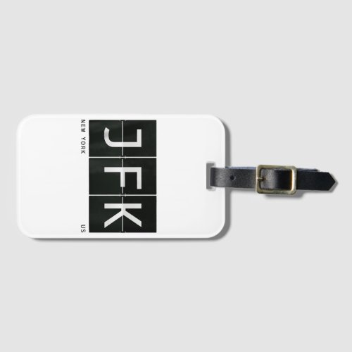 JFK New York Retro Airport Code Design World Trave Luggage Tag