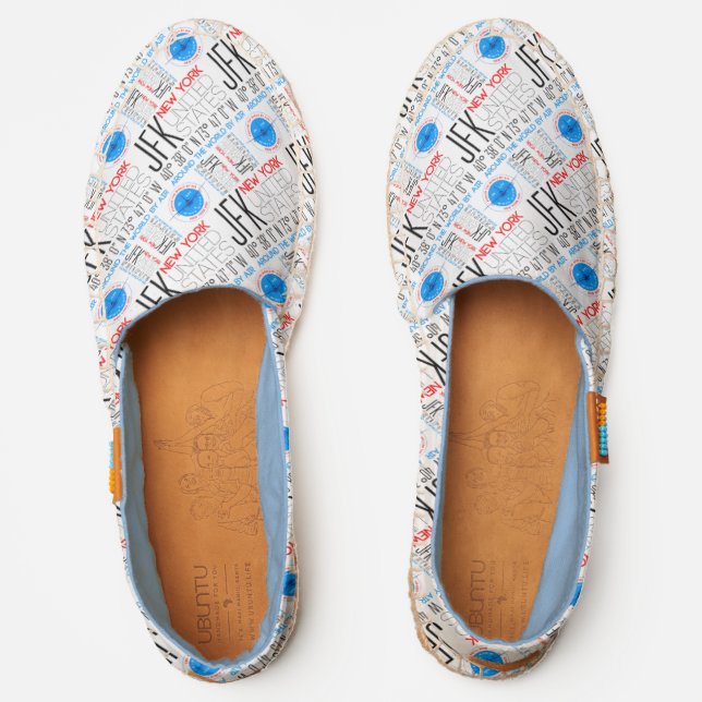 JFK, New York, USA. Around The World By Air Espadrilles (Front)