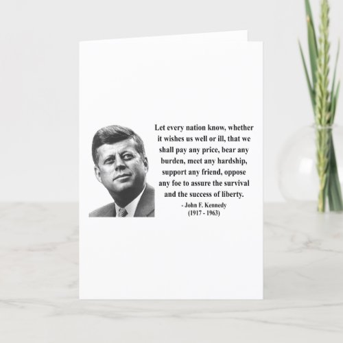 JFK Quote 5b Card