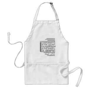 JFK quote apron - choose style