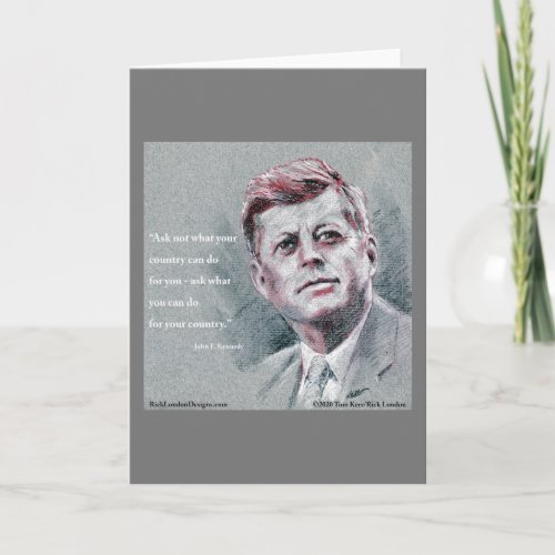 JFK  Quote Card