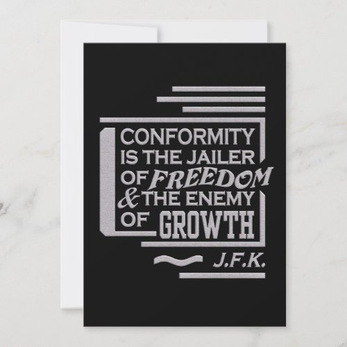 JFK quote invitation