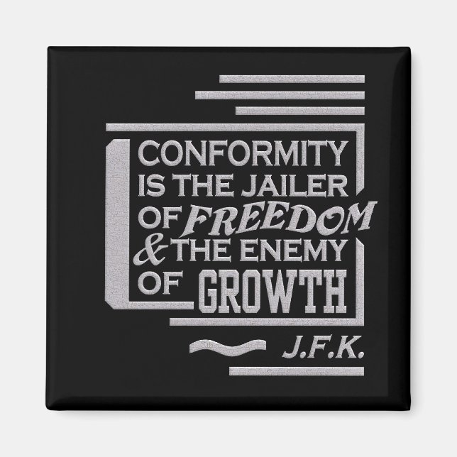 JFK quote magnet (Front)