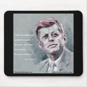 JFK & Quote Mouse Pad
