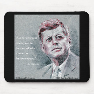 JFK & Quote Mouse Pad