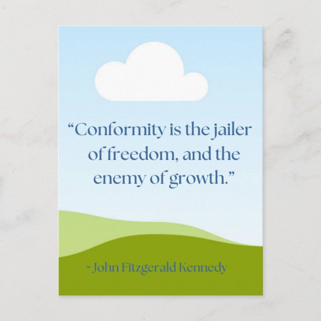 JFK Quote Postcard (Front)