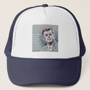 JFK & Quote Trucker Hat