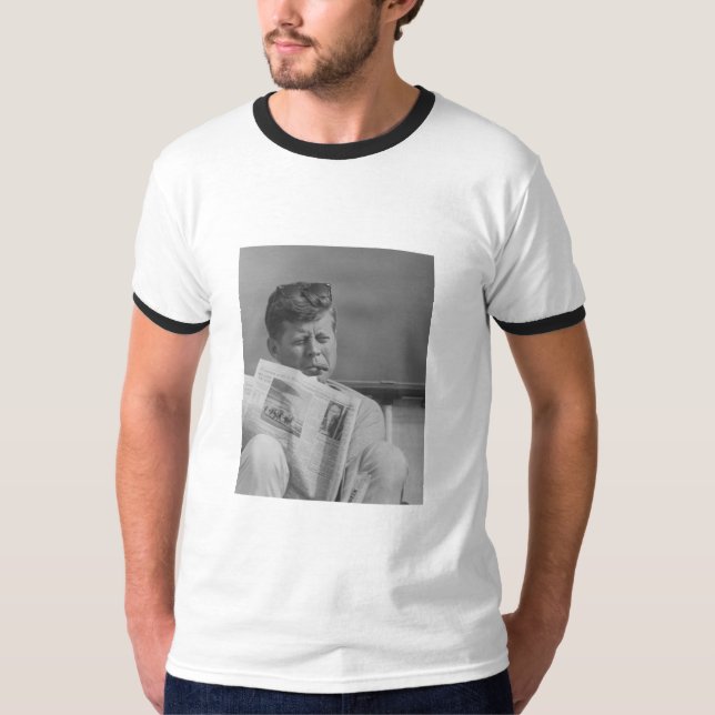 JFK Relaxing Outside T-Shirt (Front)