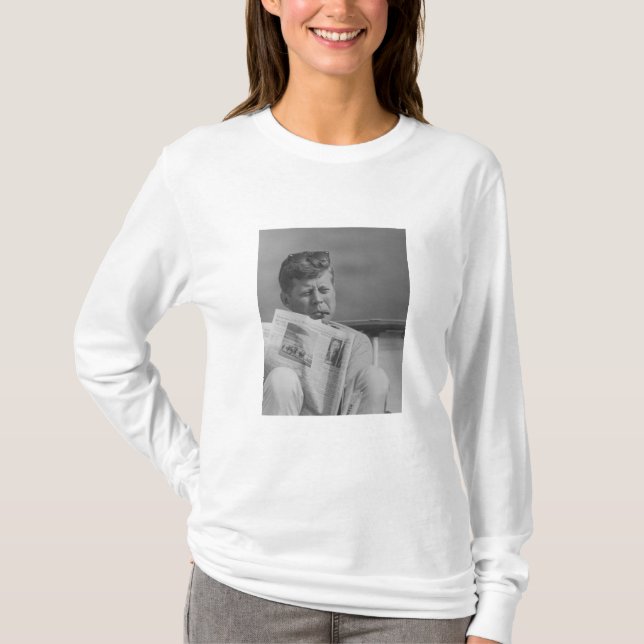 JFK Relaxing Outside T-Shirt (Front)