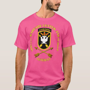 JFK Special Warfare Center School SSI w Branch Vet T-Shirt