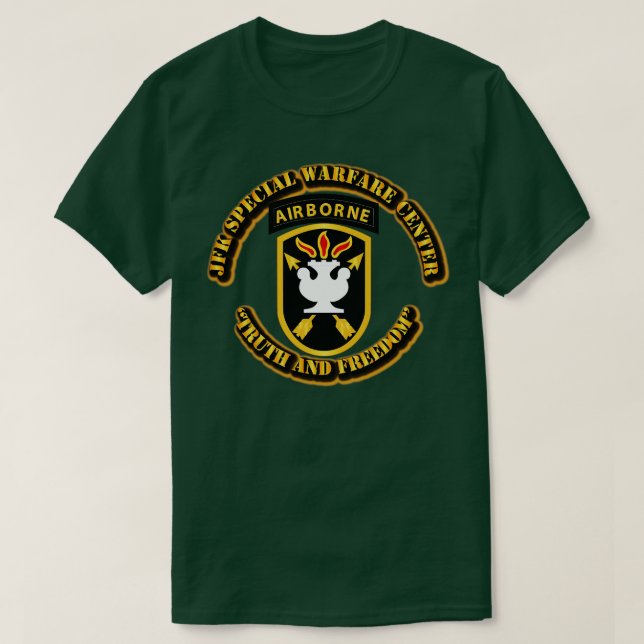 JFK Special Warfare Center T-Shirt (Design Front)