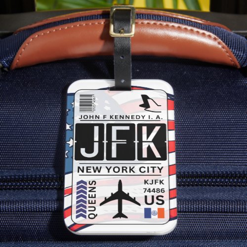 JFK USA New York Luggage Tag