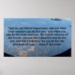 JFK&#39;s Quotes Poster